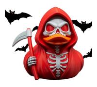 Canards squelettes d'Halloween tenant une faucille gothique, statues de canard décoratives pour décoration d'intérieur, bibliothèque, tableau de bord de voiture, affichage de fête d'Halloween, 8 cm