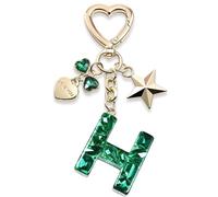 Canarea 1 porte-clés / pendentif de sac avec lettres de A à Z en forme d'arc de strass - Bling - Mode - Doux - Pendentif de voiture, o, XXXXL