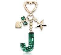 Canarea 1 porte-clés / pendentif de sac avec lettres de A à Z en forme d'arc de strass - Bling - Mode - Doux - Pendentif de voiture, q, XXXXL