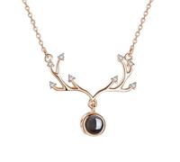 Canarea Collier pour femme en argent 925 avec pendentif tendance en Y - Collier mignon pour femme et petite amie - Vous êtes sur le chemin/amour éternel.