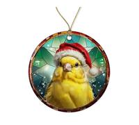 Canari Décoration De Noël À Suspendre Céramique Sapin Décoration D'Ornement De Noël avec Ficelle Christmas Hanging