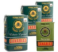 Canarias Yerba Maté Sélection Spéciale 3x0.5 kg + Serena 250 g- Le temps de vieillissement est de 12 mois - Yerba Maté d'Uruguay