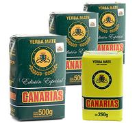 Canarias Yerba Maté Sélection Spéciale 3x0.5 kg + Traditionnel 250 g- Le temps de vieillissement est de 12 mois - Yerba Maté d'Uruguay