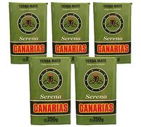 Canarias Yerba Maté Serena 1.25 kg (5x250 g)- Le temps de vieillissement est de 12 mois - Yerba Maté d'Uruguay