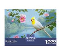Canaries 1000 Piece Jigsaw Puzzle for Adults Educhational Games Stress Relief Puzzle Exercise The Memory of The Brain for Adults Gifts 38x26cm/1000pcs