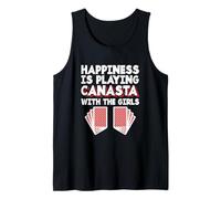 Canasta Jeu de Cartes Happiness is Playing Canasta with The Girl Débardeur