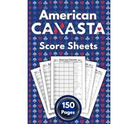 Canasta Score Sheets: American Canasta Edition | 6x9 Inches Travel Size Scorebook | Scoring & Rules Guides for Effortless Scorekeeping