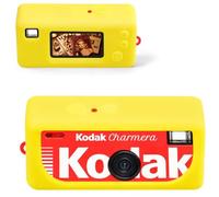 Canboc Boîtier en Silicone pour Kodak CHARMERA Porte-clés caméra numérique Blind Box, Mini Porte-clés Couverture caméra, caméra Non Incluse (Jaune)
