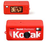 Canboc Boîtier en Silicone pour Kodak CHARMERA Porte-clés caméra numérique Blind Box, Mini Porte-clés Couverture caméra, caméra Non Incluse (Rouge)