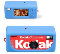 Canboc Boîtier en Silicone pour Kodak CHARMERA Porte-clés caméra numérique Blind Box, Mini Porte-clés Couverture caméra, caméra Non Incluse (Bleu)