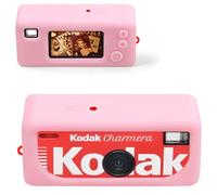 Canboc Boîtier en Silicone pour Kodak CHARMERA Porte-clés caméra numérique Blind Box, Mini Porte-clés Couverture caméra, caméra Non Incluse (Rose)