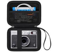 Canboc Coque Compatible avec Appareil Photo Fujifilm instax Mini Evo Instant, Poche Mesh pour Film et câble instax Mini Instant, Noir