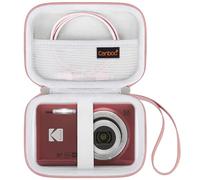 Canboc Coque Rigide pour Appareil Photo numérique Kodak pixpro Friendly Zoom fz55 / fz53 / FZ45 16mp, Poche Mesh pour Carte SD, Or Rose