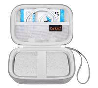 Canboc Coque Rigide pour imprimante Photo instantanée HP Sprocket Portable 2x3 (Coque Luna Pearl), Poche en Maille pour Papier Photo Zink, câble, Gris