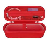Canboc étui de Transport pour Beats Pill Haut-Parleur Bluetooth Portable, boîte de Haut-Parleur Bluetooth Portable, câble USB à Poche en Maille, déclaration Rouge (Cas Seulement)