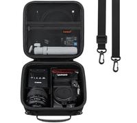 Canboc Etui de Transport pour Canon EOS 2000D/ 4000D/ R50/ Sony Alpha ZV-E10/ ZV-E10K/ ZVE10 II/ZV-E1/ 7 IV/ 7R V/ 6700 Caméra sans Miroir, Sac d'appareil Photo avec bandoulière et 3 diviseurs, Noir