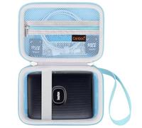 Canboc Etui de Transport pour imprimante de Smartphone Fujifilm Instax Mini Link 3 2 1, Poche en Maille Film et câble instantanés, Bleu (étui Seulement)