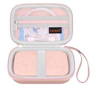 Canboc Étui de Transport pour imprimante Photo Miniature HP Sprocket 2x3/ Canon Zoemini 2/ Liene Pearl K100 2x3, Sac en Filet pouvant contenir du Papier et Un câble, Or Rose