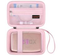 Canboc Étui de Transport pour imprimante Smartphone Fujifilm Instax Mini Link 3 2 1, Poche en Filet pouvant contenir Un Film instantané et Un câble, Rose pâle (étui Uniquement)