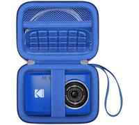 Canboc étui de Transport pour Kodak PIXPRO FZ55 / FZ45 16 MP caméra numérique, FZ55 vidéo Vlogging Sac de caméra, câble de Poche en Maille, Carte SD, Bleu (étui Seulement)