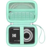 Canboc étui de Transport pour Kodak PIXPRO FZ55 / FZ45 16 MP caméra numérique, FZ55 vidéo Vlogging Sac de caméra, câble de Poche en Maille, Carte SD, Vert Menthe (étui Seulement)