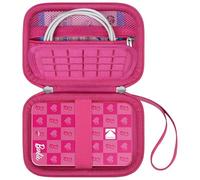 Canboc Etui de Transport pour Kodak x Barbie Instant Smartphone Barbie imprimante Photo, Maille à Fermeture éclaire Pocket fit Papier Photo et câble, rosé (étui Seulement)