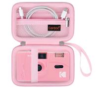 Canboc Étui de Voyage pour Appareil Photo Kodak Ektar h35 / h35n / M35 / F9 / m38 Demi - Cadre, Sac pour Appareil Photo Fool, Poche zippée en Maille pour Film, Rose