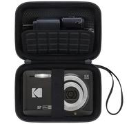 Canboc Etui Dur pour Kodak PIXPRO FZ55 / FZ45 / FZ43 / FZ53 Appareil Photo numérique 16MP, Sac de caméra Vlogging, câble de Poche à Fermeture éclaire, Carte SD, Noir (Uniquement Le Cas)