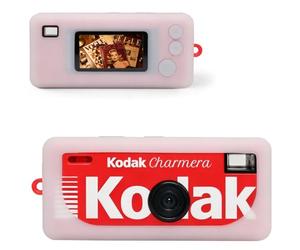 Canboc Etui en Silicone pour Kodak CHARMERA Porte-clés Caméra numérique Boîte Aveugle, Mini Porte-clés Cover Caméra, Caméra Non Include (Transparent)