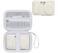 Canboc Etui pour Kodak PIXPRO Friendly Zoom FZ45 Caméra numérique 16MP, étui Dur + FZ45 Couvercle protectrice en Silicone Doux avec Couvercle d'objectif Amovible, Blanc
