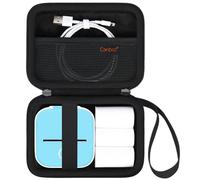 Canboc Portable Case Compatible avec m02 / t02 Mini imprimante Autocollant imprimante, Pocket Thermique Bluetooth Autocollant Maker Box pour Papier Thermique,Noir