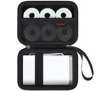 Canboc Valise Rigide Compatible avec la Machine de Fabrication d'étiquettes nelko/typonos p21, boîte d'imprimante d'étiquettes Portable Bluetooth, Noir
