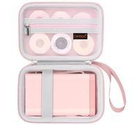 Canboc Valise Rigide Compatible avec la Machine de Fabrication d'étiquettes nelko/typonos p21, boîte d'imprimante d'étiquettes Portable Bluetooth, Rose