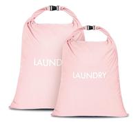 CANBOX Sac à Linge Sale, Lot de 2 - Nylon Imperméable Sac Linge Sale de Voyage, Pliables Laundry Bag Wet Dry Bag pour Les Camps et Vacances