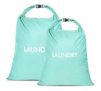 CANBOX Sac à Linge Sale, Lot de 2 - Nylon Imperméable Sac Linge Sale de Voyage, Pliables Laundry Bag Wet Dry Bag pour Les Camps et Vacances