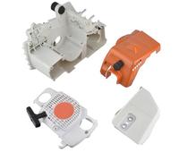 Cancanle Kit de Carter Carénage Couvercle d'Embrayage et Démarreur à Rappel pour Stihl MS180 MS170 018 017 Tronçonneuse à Essence