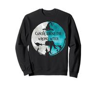 Cancer a Choisi la Mauvaise sorcière : Cancer du col de l'utérus Blanc Sarcelle Sweatshirt