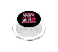 Cancer a Choisi Un Combat avec Le Mauvais Chignon désordonné de Poussin PopSockets PopGrip pour MagSafe