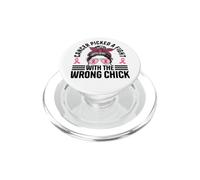 Cancer a Choisi Un Combat avec Le Mauvais Chignon désordonné de Poussin PopSockets PopGrip pour MagSafe