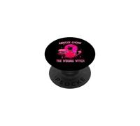 Cancer Chose The Wrong Witch Halloween Breast Cancer PopSockets PopGrip Adhésif