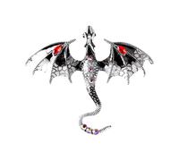 Cancer De L'ange Gardien complète, accessoires de vêtements pour femmes, broche banquet, broche polyvalente quotidienne, haut gamme, allergie Cancer du Sein d'Octobre (Red, 7cm)