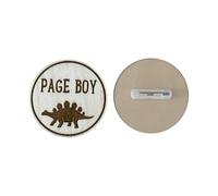 Cancer De L'ange Gardien et enfants, broches imprimées en bois de dinosaure, cadeaux pour enfants à porter à la maternelle Octobre Rose Broche Femmes (C, One Size)