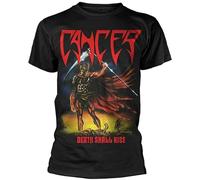 Cancer Death Shall Rise Men's T-Shirt Unisex Black Cotton Print Tee Shirts L