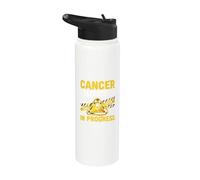 Cancer Destruction in Progress Chemo Fighter Stainless Steel Insulated Water Bottle
