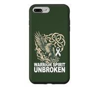 Cancer du poumon du Corbeau Viking - Esprit Guerrier ininterrompu - Cancer Coque pour iPhone 7 Plus/8 Plus