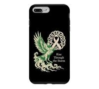 Cancer du poumon du Corbeau Viking - Lutte Contre Le Cancer du poumon Coque pour iPhone 7 Plus/8 Plus