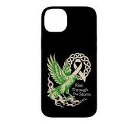 Cancer du poumon du Corbeau Viking - Rise Through The Storm - Cancer Coque pour iPhone 14 Plus