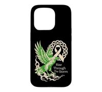 Cancer du poumon du Corbeau Viking - Rise Through The Storm - Cancer Coque pour iPhone 15 Pro