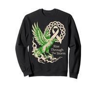 Cancer du poumon du Corbeau Viking - Rise Through The Storm - Cancer Sweatshirt