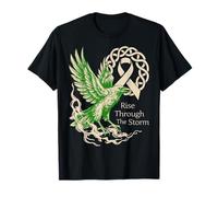 Cancer du poumon du Corbeau Viking - Rise Through The Storm - Cancer T-Shirt
